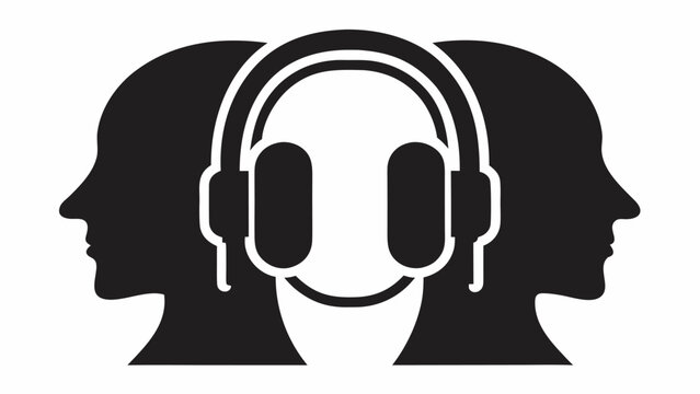 Immersive listening experience with sleek headphones, connecting people through sound, promoting focus, and enhancing audio enjoyment with modern design