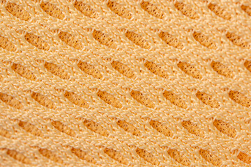 Breathable yellow design showcases the innovation of airflow and comfort in engineered fabric, celebrates structure and softness built for performance and endurance.