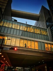 office building at night