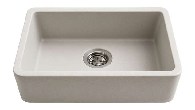 Seamless undermount quartz sink for a minimalist kitchen design.
