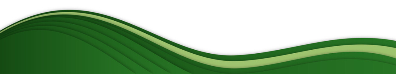 Abstract Green Wave Background Design