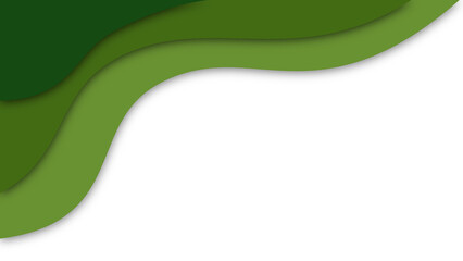 Abstract Green Layers: Nature-Inspired Background