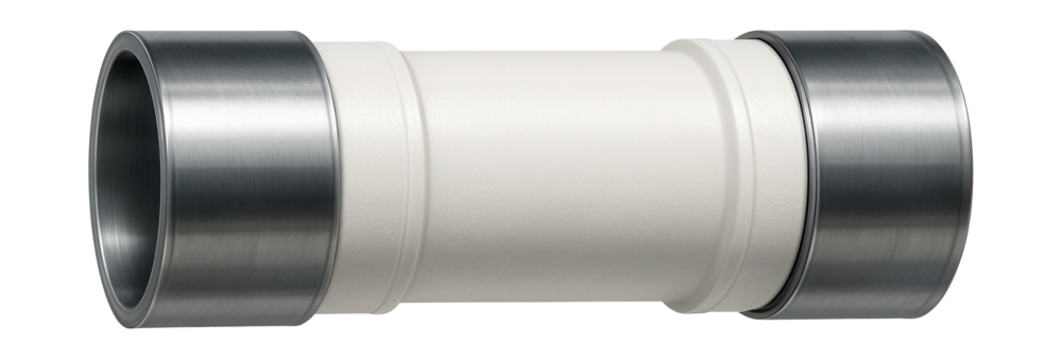 Wide metal-plastic pipe for residential pools, designed to transport large water volumes