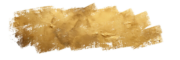 Elegant Hand Painted Gold Brush Stroke Element