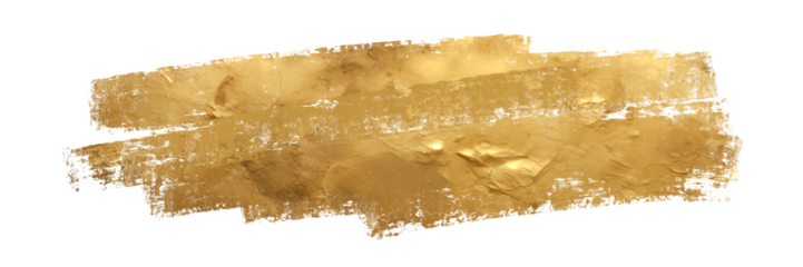Artistic Golden Paint Texture Stroke for Premium Design