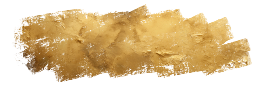 Elegant Hand Painted Gold Brush Stroke Element