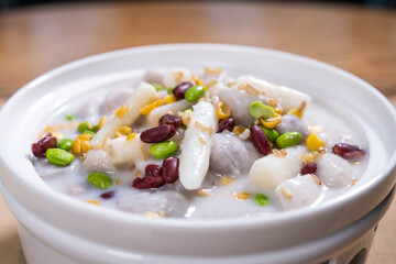 Healthy Red Bean Yam Taro Sweet Soup
