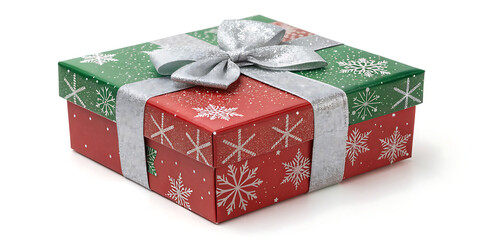 Christmas Gift Box on Snow