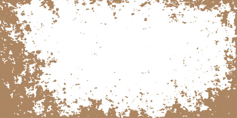 Abstract brown rust grunge wall texture background with ink splash design and old dirty paper pattern