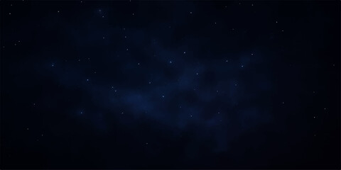 Abstract blue galaxy background with bright stars and nebula light in motion © Rupa