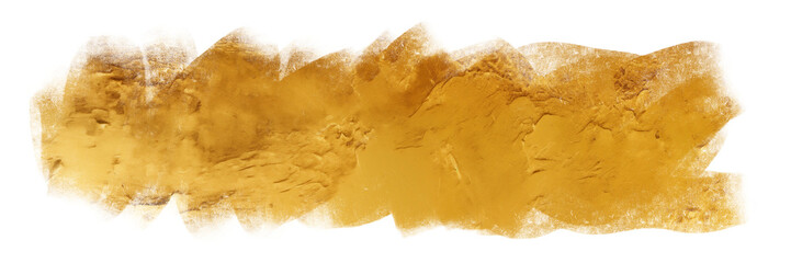 Hand Painted Gold Foil Brush Stroke Design Element