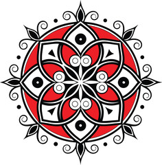 Mandala Pattern Stencil doodles sketch