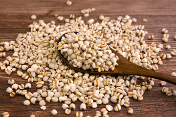 Spoonful Of Coix Seeds Healthy Whole Grain