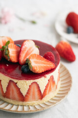 Abundant Cake Display On Dessert Table