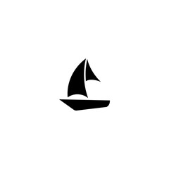 Sail boat logo silhouette vector design, sail boat logo icon silhouette, sailboat sailing ship logo vector illustration, sailboat and sailing ship vector silhouette logo design on white background