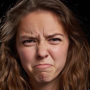 A person expressing strong displeasure.
