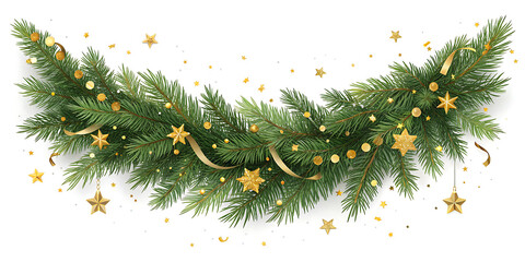 Christmas Tree Branch Behind Empty Wooden Table or Shelf — Festive Holiday Background