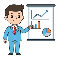 Business Presentation Vector Illustration
