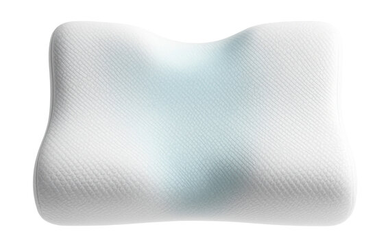 Cooling gel orthopedic pillow for side sleepers, perfect for home use.