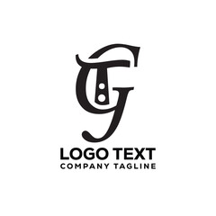 gtj or gtj letter logo design