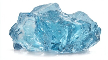 Obraz premium Ice chip isolated on white background