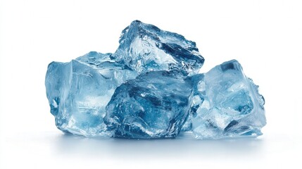 Obraz premium Ice chip isolated on white background