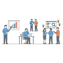 Business Set Vector Illustration