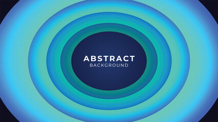Modern Abstract Circle Background Design with Gradient Blue and Cyan Colors for Technology, Business, and Digital Art Presentations or Templates