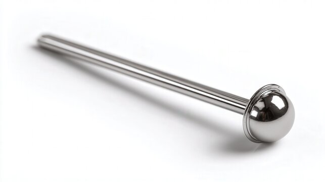 Metal pin isolated on white background