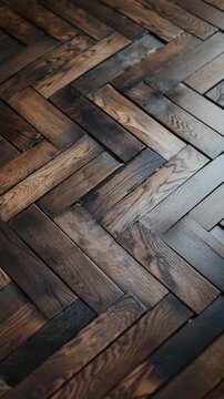 A cat lounges on a wooden floor, providing a cozy scene