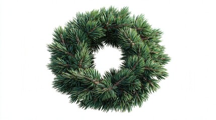 Mini wreath isolated on white background