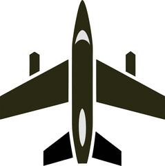Professional aero plane vector icon for aviation, logistics, and airline marketing materials. Clean and scalable design.