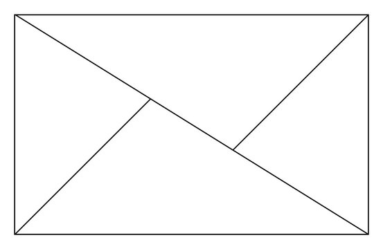 Asymmetry Photography composition rules colorful frame design template.