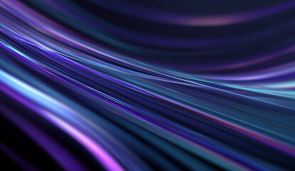 abstract background with Fast moving neon light trails in pink, purple, and blue hues, curving and twisting on a black background. digital technology concept, speed motion, futuristic design wallpaper