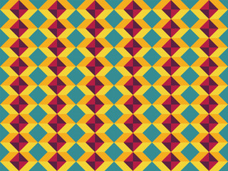Seamless colorful rhombus geometric pattern vector illustration