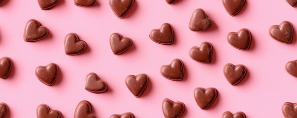 Fototapeta premium colorful heart sprinkles seamless pattern background banner