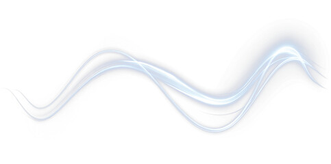Abstract blue wave PNG overlay with smooth flowing lines and soft gradients, ideal for creative design projects, backgrounds, and artistic compositions