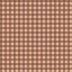 Seamless Brown Gingham Pattern for Background and Fabric Design