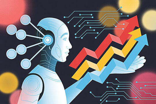 Ai driven growth strategy and data analysis for business success and investment optimization model 100