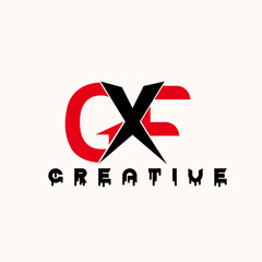 Flat design ac logo design