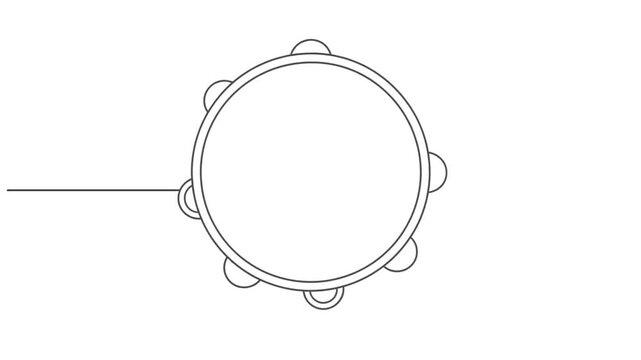 A continuous line drawing depicting a partial circle with two bubbles and a line