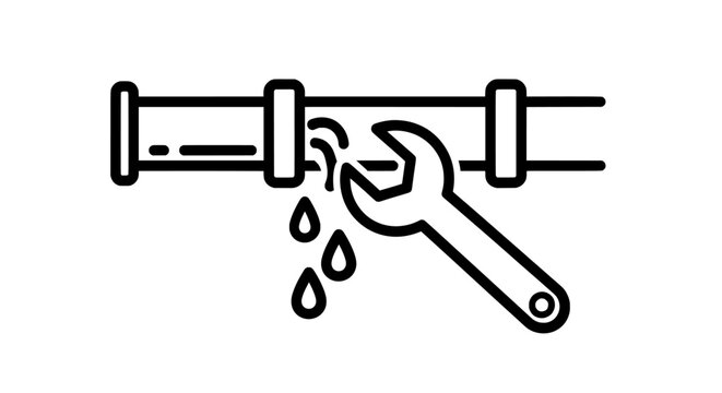 Leak repair with wrench