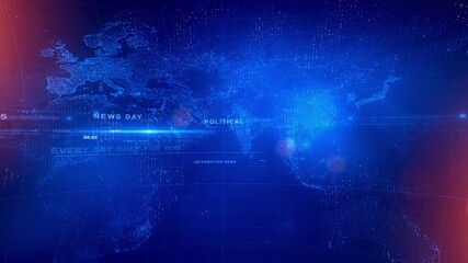 full hd news background, loop animation