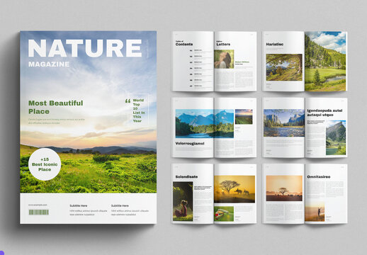 Nature Magazine Template