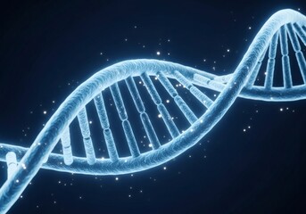Fototapeta premium DNA Helix Unraveling the Secrets of Genetic Science