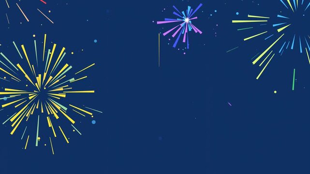 stylize fireworks effect looping background