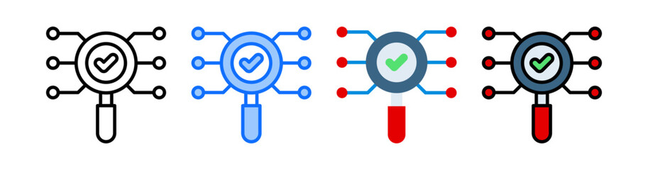 Technology Research Icon Collection Set Multiple Style