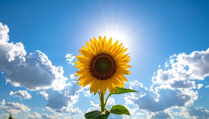Sunflower and Blue Sky.