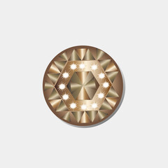 gold ring with diamonds