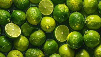 Fresh Limes Still Life.